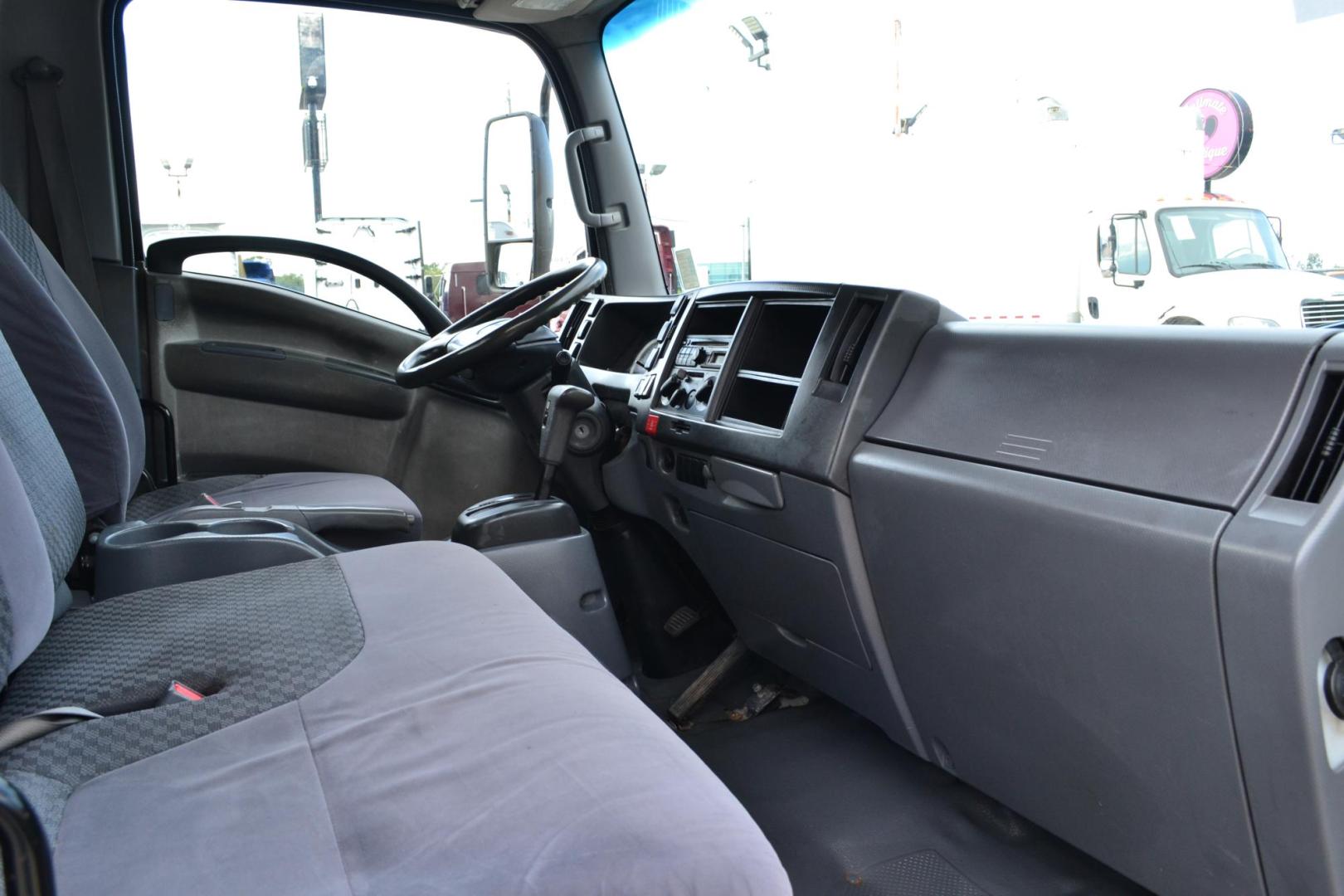 2012 WHITE /GRAY ISUZU NPR with an 4HK1TC 5.2L TURBO-CHARGED DIESEL engine, AUTOMATIC transmission, located at 9172 North Fwy, Houston, TX, 77037, (713) 910-6868, 29.887470, -95.411903 - 14,500 LB GVWR , 16FT FLATBED, 99" WIDE , EXHAUST BRAKE, POWER WINDOWS & LOCKS, COLD A/C - Photo#11