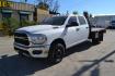 2020 WHITE /BLACK RAM 3500 with an CUMMINS 6.7L TURBO DIESEL engine, AISIN A465 6SPD AUTOMATIC transmission, located at 9172 North Fwy, Houston, TX, 77037, (713) 910-6868, 29.887470, -95.411903 - CREW CAB, 4X4, 9FT FLATBED, 100" WIDE, EXHAUST BRAKE, GOOSENECK / BUMPER PULL HITCH, POWER WINDOWS & LOCKS - Photo#0
