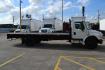 2018 WHITE /BLACK FREIGHTLINER M2-106 with an CUMMINS B6.7L 260HP engine, ALLISON 2500 HS AUTOMATIC transmission, located at 9172 North Fwy, Houston, TX, 77037, (713) 910-6868, 29.887470, -95.411903 - 26,000 LB GVWR NON CDL, 22FT FLATBED, AIR RIDE SUSPENSION, DUAL 50 GALLON FUEL TANKS, POWER WINDOWS & LOCKS - Photo#3