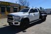 2020 WHITE /BLACK RAM 5500 TRADESMAN (3C7WRNEL2LG) with an CUMMINS 6.7L TURBO DIESEL engine, AISIN A465 6SPD AUTOMATIC transmission, located at 9172 North Fwy, Houston, TX, 77037, (713) 910-6868, 29.887470, -95.411903 - 19,500 LB GVWR, CREW CAB 4X4, 9 FT FLATBED X 98" WIDE, GOOSENECK/BUMPER PULL HITCH, 2 X TOOL BOXES EXHAUST BRAKE, POWER WINDOWS , LOCKS & MIRRORS - Photo#0