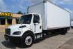 2021 WHITE /BLACK FREIGHTLINER M2-106 (3ALACWFCOMD) with an CUMMINS B6.7L 260HP engine, ALLISON 2100RDS AUTOMATIC transmission, located at 9172 North Fwy, Houston, TX, 77037, (713) 910-6868, 29.887470, -95.411903 - 26,000 LB GVWR NON CDL , MORGAN 26 FT BOX, HEIGHT 103" X WIDTH 102", 3,000 LB ALUMINUM LIFT GATE, AIR RIDE SUSPENSION, EXHAUST BRAKE, 100 GALLON FUEL TANK, POWER WINDOWS, LOCKS AND MIRRORS, COLLISION MITIGATION/ LANE ASSIST, ALUMINUM WHEELS, FOG LAMPS - Photo#0