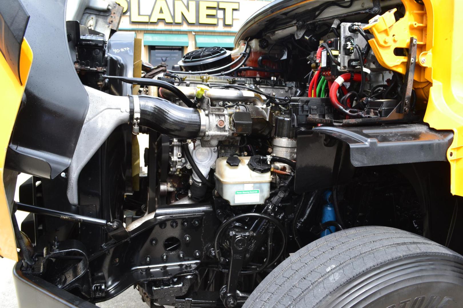 2013 YELLOW /BLACK FREIGHTLINER 114SD (1FVHG3DV4DH) with an DETROIT DD13 12.8L 415HP engine, EATON FULLER 8LL transmission, located at 9172 North Fwy, Houston, TX, 77037, (713) 910-6868, 29.887470, -95.411903 - 16 FT DUMP, 20,000 LB FRONT AXLE, 46,000 LB REAR AXLE, 13,000 LB STEERABLE LIFT AXLE, TWIN STEER FRONT AXLE, FULL LOCKERS , ENGINE BRAKE, ELECTRIC TARP, 100 GALLON FUEL TANK, ALUMINUM / STEEL WHEELS, DOUBLE CHASSIS , COLD A/C - Photo#7
