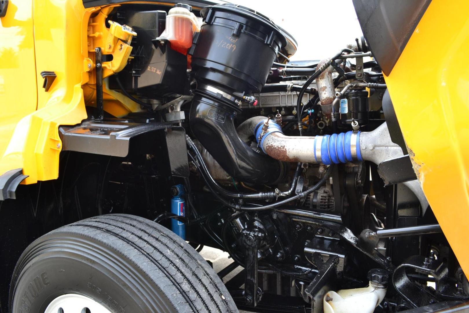 2013 YELLOW /BLACK FREIGHTLINER 114SD (1FVHG3DV4DH) with an DETROIT DD13 12.8L 415HP engine, EATON FULLER 8LL transmission, located at 9172 North Fwy, Houston, TX, 77037, (713) 910-6868, 29.887470, -95.411903 - 16 FT DUMP, 20,000 LB FRONT AXLE, 46,000 LB REAR AXLE, 13,000 LB STEERABLE LIFT AXLE, TWIN STEER FRONT AXLE, FULL LOCKERS , ENGINE BRAKE, ELECTRIC TARP, 100 GALLON FUEL TANK, ALUMINUM / STEEL WHEELS, DOUBLE CHASSIS , COLD A/C - Photo#8