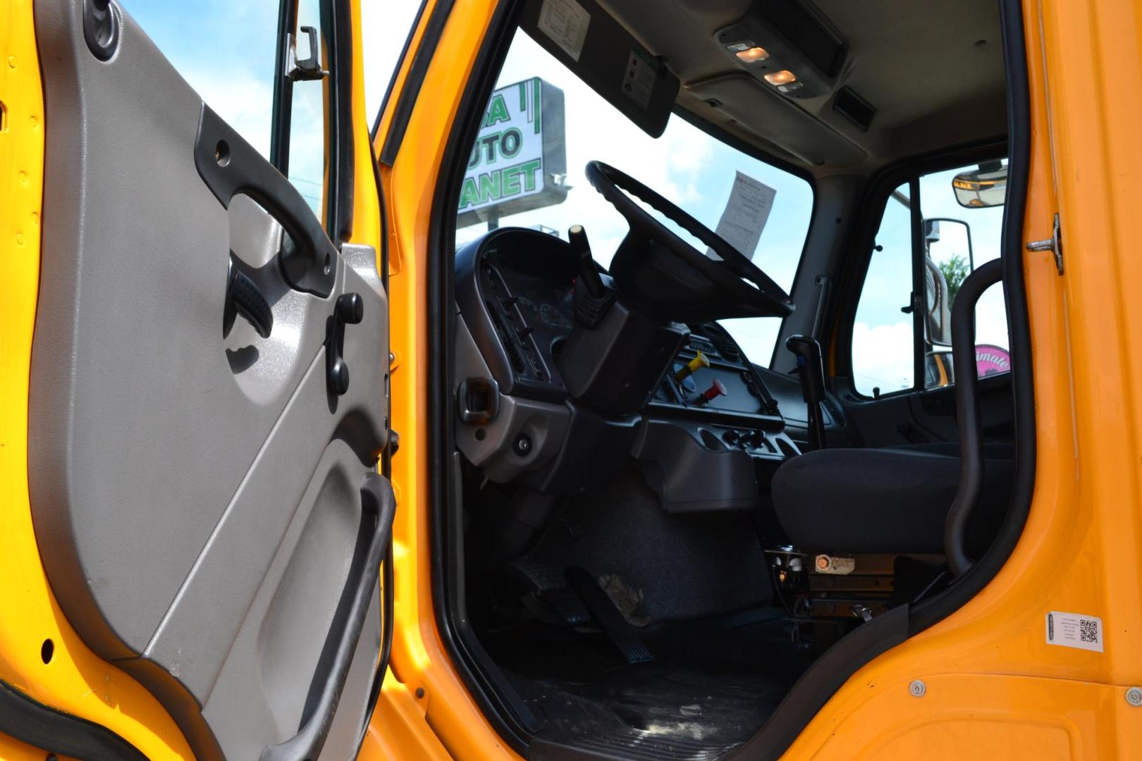 2013 YELLOW /BLACK FREIGHTLINER 114SD (1FVHG3DV4DH) with an DETROIT DD13 12.8L 415HP engine, EATON FULLER 8LL transmission, located at 9172 North Fwy, Houston, TX, 77037, (713) 910-6868, 29.887470, -95.411903 - 16 FT DUMP, 20,000 LB FRONT AXLE, 46,000 LB REAR AXLE, 13,000 LB STEERABLE LIFT AXLE, TWIN STEER FRONT AXLE, FULL LOCKERS , ENGINE BRAKE, ELECTRIC TARP, 100 GALLON FUEL TANK, ALUMINUM / STEEL WHEELS, DOUBLE CHASSIS , COLD A/C - Photo#15