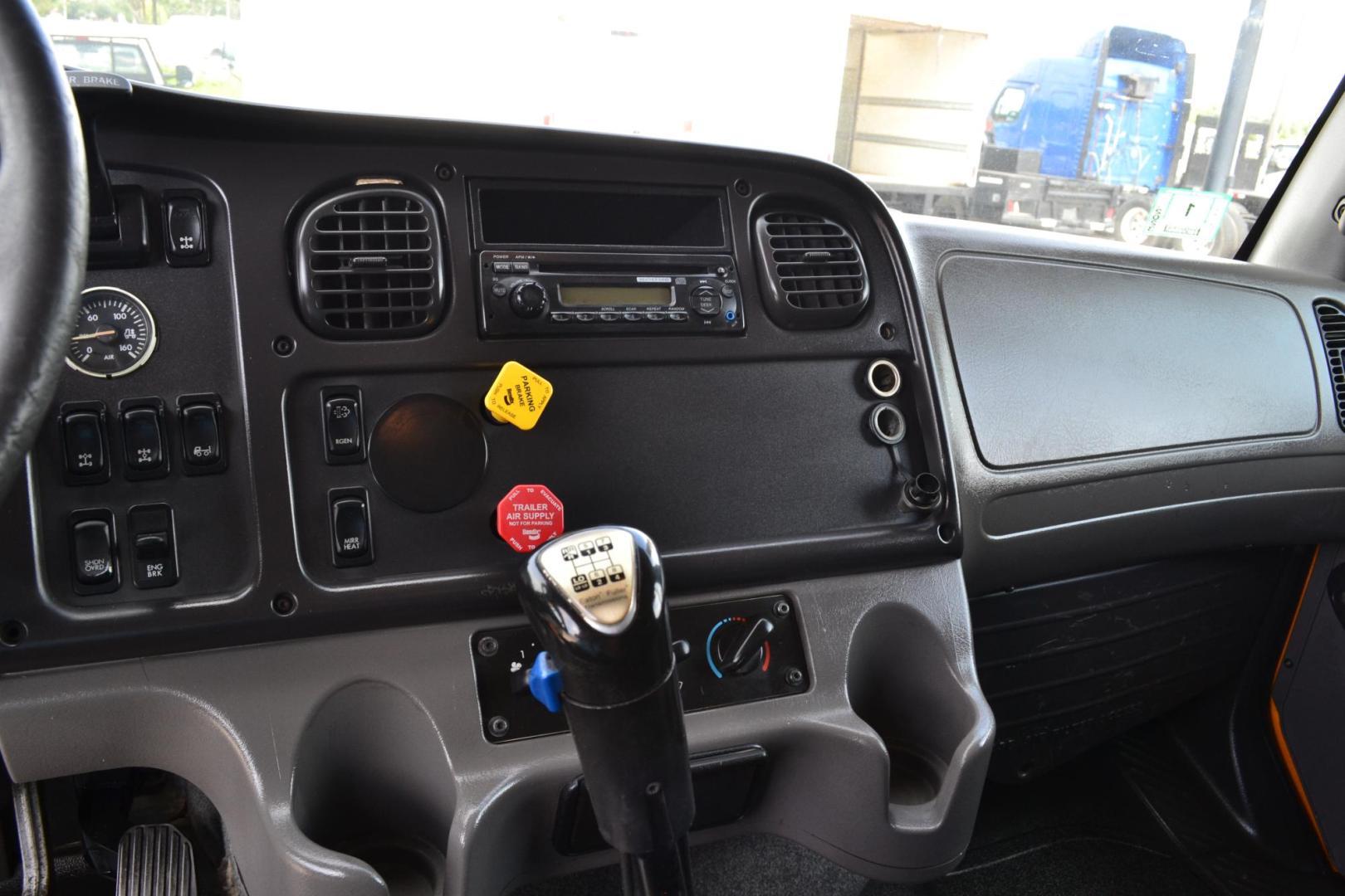 2013 YELLOW /BLACK FREIGHTLINER 114SD (1FVHG3DV4DH) with an DETROIT DD13 12.8L 415HP engine, EATON FULLER 8LL transmission, located at 9172 North Fwy, Houston, TX, 77037, (713) 910-6868, 29.887470, -95.411903 - 16 FT DUMP, 20,000 LB FRONT AXLE, 46,000 LB REAR AXLE, 13,000 LB STEERABLE LIFT AXLE, TWIN STEER FRONT AXLE, FULL LOCKERS , ENGINE BRAKE, ELECTRIC TARP, 100 GALLON FUEL TANK, ALUMINUM / STEEL WHEELS, DOUBLE CHASSIS , COLD A/C - Photo#21