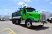 2018 GREEN /GRAY PETERBILT 567 (1XPCD49X8JD) with an CUMMINS X15 14.9L 450 HP engine, EATON FULLER 12 SPD AUTOSHIFT transmission, located at 9172 North Fwy, Houston, TX, 77037, (713) 910-6868, 29.887470, -95.411903 - 16.5 FT DUMP BED, 17 CUBIC YARDS, 14,300 LB FRONT AXLE, 40,000 LB REAR AXLE, 13,000 LB STEERABLE PUSHER AXLE, AIR TRAC SUSPENSION, FULL LOCKERS, ENGINE BRAKE, 70 GALLON FUEL TANK, RATIO; 3.36, ELECTRIC TARP M - Photo#2
