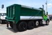 2018 GREEN /GRAY PETERBILT 567 (1XPCD49X8JD) with an CUMMINS X15 14.9L 450 HP engine, EATON FULLER 12 SPD AUTOSHIFT transmission, located at 9172 North Fwy, Houston, TX, 77037, (713) 910-6868, 29.887470, -95.411903 - 16.5 FT DUMP BED, 17 CUBIC YARDS, 14,300 LB FRONT AXLE, 40,000 LB REAR AXLE, 13,000 LB STEERABLE PUSHER AXLE, AIR TRAC SUSPENSION, FULL LOCKERS, ENGINE BRAKE, 70 GALLON FUEL TANK, RATIO; 3.36, ELECTRIC TARP M - Photo#4