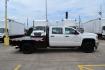 2018 WHITE /BLACK GMC 3500 HD with an DURAMX 6.6 L TURBO DIESEL engine, ALLISON 6 SPD AUTOMATIC transmission, located at 9172 North Fwy, Houston, TX, 77037, (713) 910-6868, 29.887470, -95.411903 - 9 FT FLATBED X 96" WIDE, GOOSENECK/ BUMPER PULL HITCH, 2 X TOOLBOXES, EXHAUST BRAKE, POWER WINDOWS, LOCKS, & MIRRORS - Photo#3