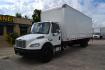 2019 WHITE /BLACK FREIGHTLINER M2-106 (3ALACWFC1KD) with an CUMMINS ISB 6.7L 240HP engine, ALLISON 2500RDS AUTOMATIC transmission, located at 9172 North Fwy, Houston, TX, 77037, (713) 910-6868, 29.887470, -95.411903 - 26,000 LB GVWR NON CDL, MORGAN 26 FT BOX, HEIGHT 103" X WIDTH 102", CURBSIDE DOOR, MAXON 3,000 LB ALUMINUM LIFT GATE W/ RAMP, AIR RIDE SUSPENSION, POWER WINDOWS & LOCKS, HEATED MIRRORS, EXHAUST BRAKE - Photo#0