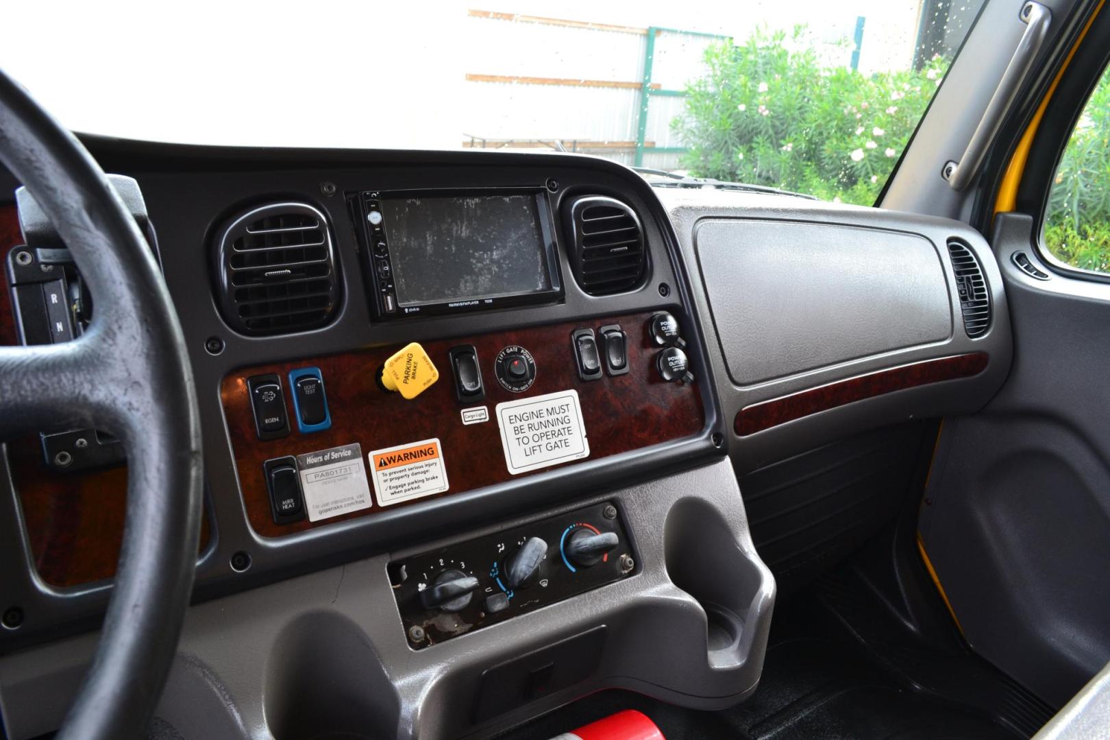 2015 YELLOW /GRAY FREIGHTLINER M2-106 (3ALACXDT9FD) with an CUMMINS ISB 6.7L 240HP engine, ALLISON 2500RDS AUTOMATIC transmission, located at 9172 North Fwy, Houston, TX, 77037, (713) 910-6868, 29.887470, -95.411903 - 26,000 LB GVWR NON CDL, MORGAN 26 FT BOX, HEIGHT 103" X WIDTH 102", 3,000 LB ALUMINUM LIFT GATE W/ RAMP, AIR RIDE SUSPENSION - Photo#14