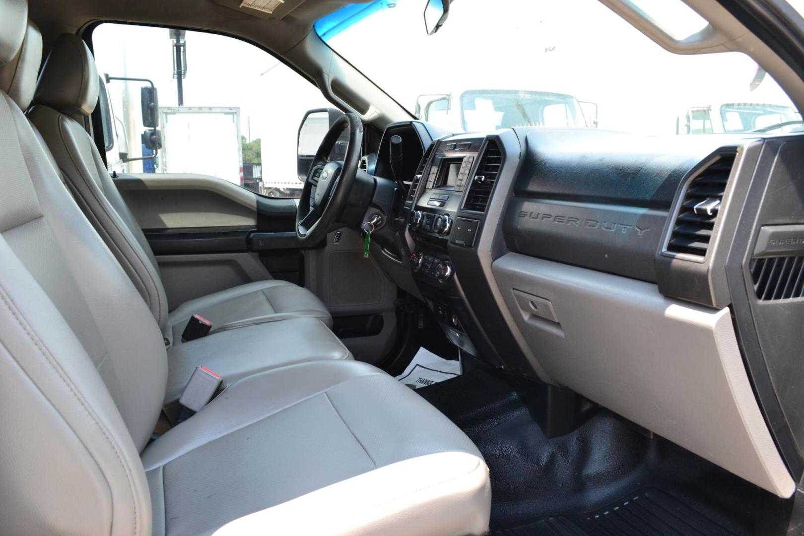 2017 WHITE /BLACK FORD F550 (1FD0W5GT9HE) with an POWERSTROKE 6.7L DIESEL engine, 6SPD AUTOMATIC transmission, located at 9172 North Fwy, Houston, TX, 77037, (713) 910-6868, 29.887470, -95.411903 - 19,500 LB GVWR, 12 FT FLATBED X 96" WIDE, PINTLE HOOK HITCH, 3 X TOOL BOXES, RATIO: 4.88 LIMITED SLIP, WHEELBASE: 203", CREW CAB, POWER WINDOWS , LOCKS & MIRRORS - Photo#11