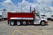 2015 WHITE /BLACK PETERBILT 567 (1XPCD49X3FD) with an CUMMINS X15 14.9L 450 HP engine, 10 SPD MANUAL transmission, located at 9172 North Fwy, Houston, TX, 77037, (713) 910-6868, 29.887470, -95.411903 - FRONT AXLE: 14,320 LB / REAR AXLE: 40,000 LB / STEERABLE LIFT AXLE: 13,000 LB, 17 FT DUMP BED, 17 CUBIC YARDS, AIR TRAC SUSPENSION, DIFF LOCK, ENGINE BRAKE, WHEELBASE: 225", RATIO: 3.70, ELECTRIC TARP, POWER WINDOWS & LOCKS , DUAL STACKS - Photo#3