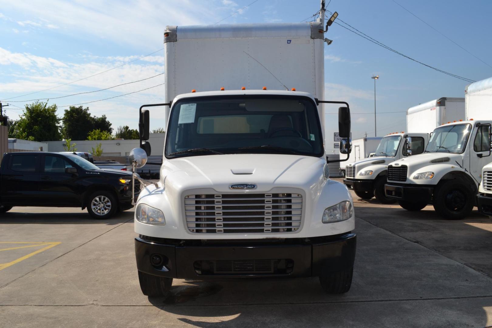 2014 WHITE /BLACK FREIGHTLINER M2-106 (1FVACWDT8EH) with an CUMMINS ISB 6.7L 240HP engine, ALLISON 2100HS AUTOMATIC transmission, located at 9172 North Fwy, Houston, TX, 77037, (713) 910-6868, 29.887470, -95.411903 - Photo#1